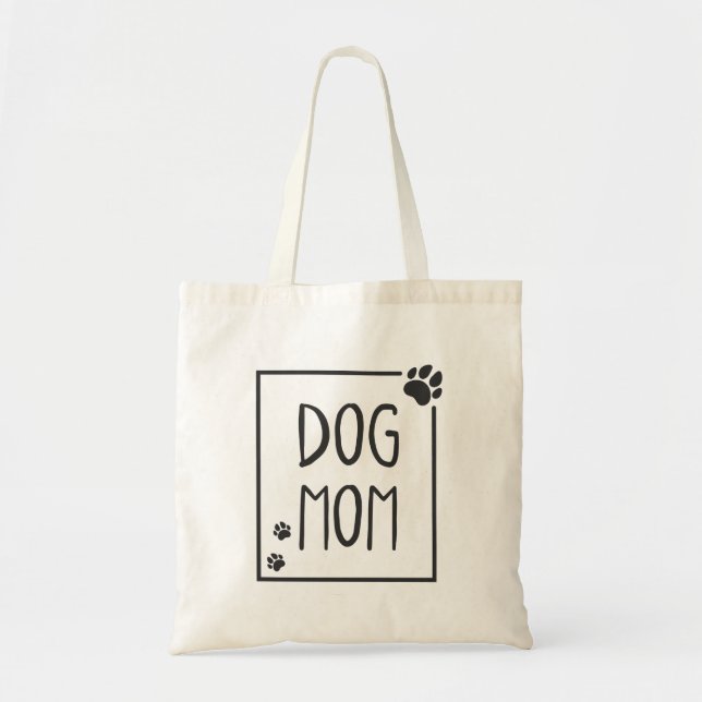Hund Mamma Tote Bag Tygkasse (Framsidan)