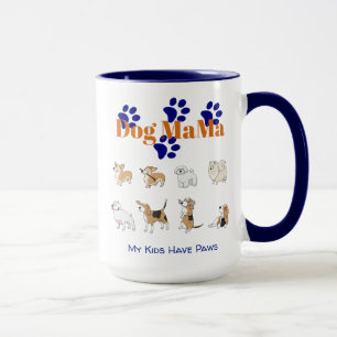 Hund Mamma Vibes Mugg - för mina barn har Tassar!