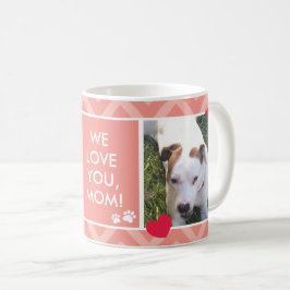 Hund Mammor I/We Kärlek You Anpassningsbar Photo C Kaffemugg