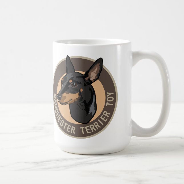 Hund manchester terrier leksak kaffemugg (Höger)