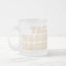 hund,marionett kärlek frostad glasmugg