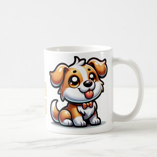 hund,marionett kärlek kaffemugg (Höger)