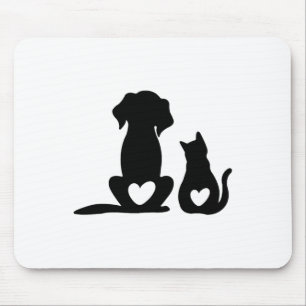 Hund marionett och Baby Hund och klöver Musmatta