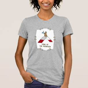 Hund mästare kung i berget rolig t shirt