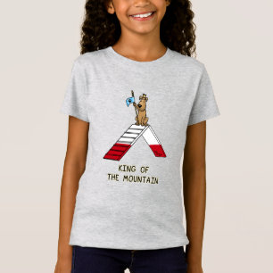 Hund mästare kung i berget rolig t shirt