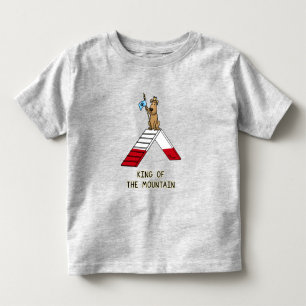 Hund mästare kung i berget rolig t shirt