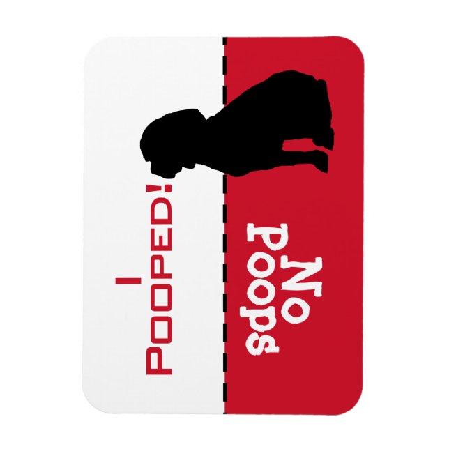 Hund måste gå poop Magnet, beagle hound Magnet (Vertikal)