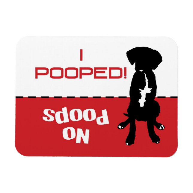 Hund måste gå Potty Magnet - släpp ut hund (Horisontell)