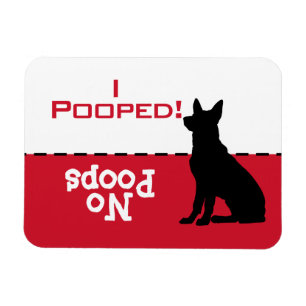 Hund måste gå Potty Poop Magnet, tyska Shepherd Magnet