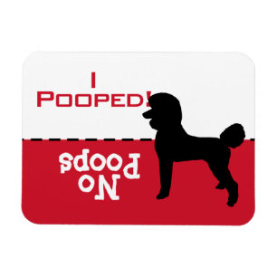 Hund måste gå till Potty Poop Magnet, Standard Pud Magnet