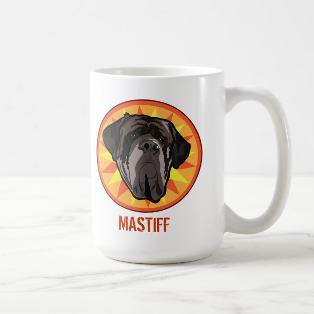 Hund Mastiff Kaffemugg (Höger)
