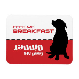 Hund Matar Mata mig Magnet-Hund är Hungrig Magnet
