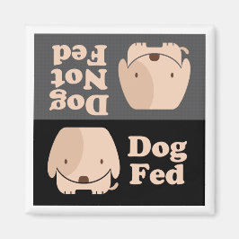 Hund Matat Hund ej Matat måltider Magnet
