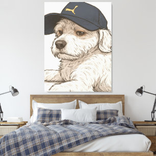 Hund Max Canvastryck
