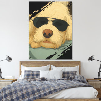 Hund Max Canvastryck