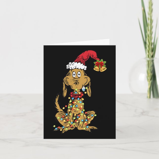 Hund Max jul Roligt julpresent  Kort (Framsida)