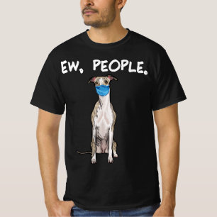 hund med ansikte mask pullover . t shirt