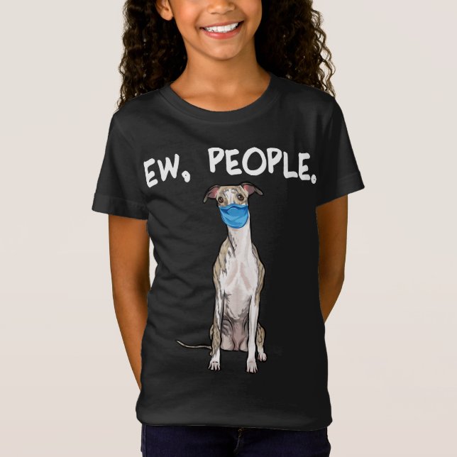 hund med ansikte mask pullover . t shirt (Framsida)