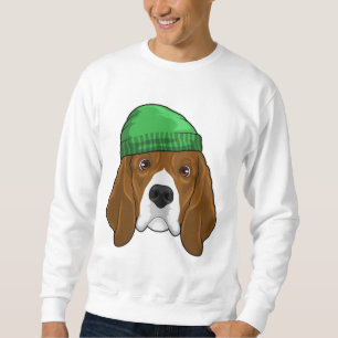 Hund med Beanie Lång Ärmad Tröja