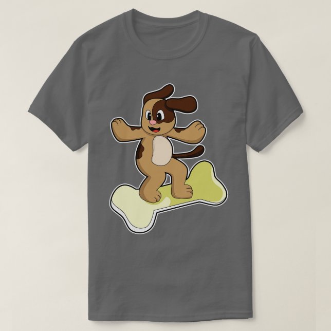 Hund med ben 3 t shirt (Design framsida)