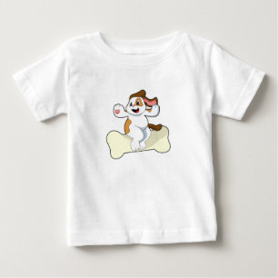 Hund med ben t shirt