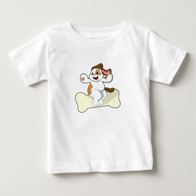 Hund med ben t shirt (Framsida)