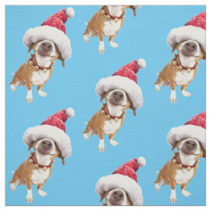 Hund med Big Santa Hat Tyg