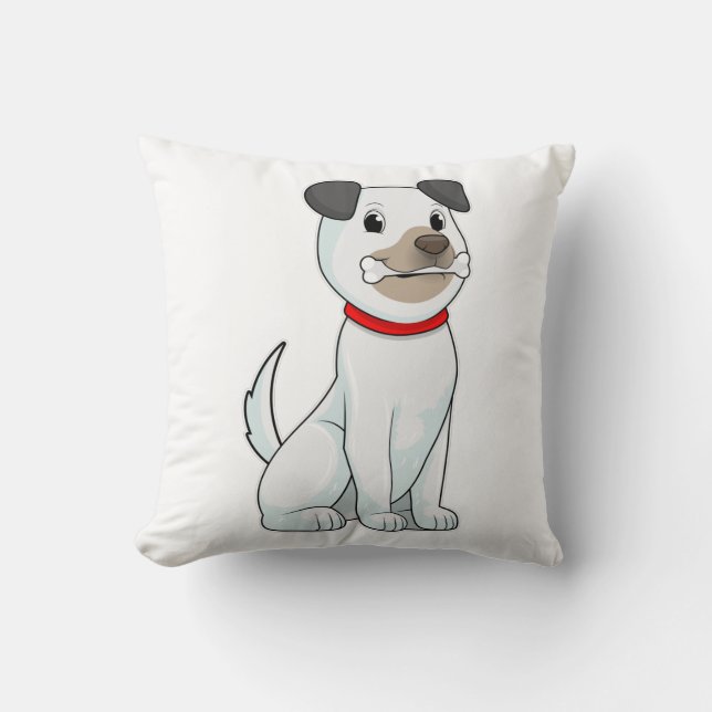 Hund med Bone Kudde (Framsida)