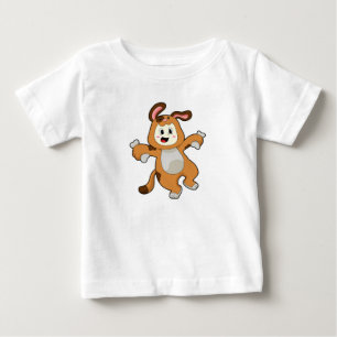 Hund med Bone som kanin T Shirt