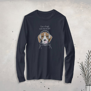 Hund med Bubblegum Cute Funny Beagle T Shirt
