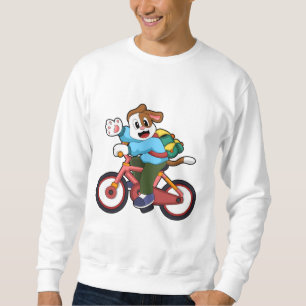 Hund med cykel lång ärmad tröja