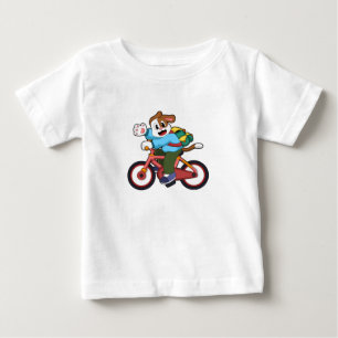 Hund med cykel t shirt
