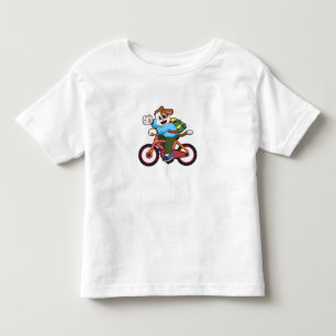 Hund med cykel t shirt