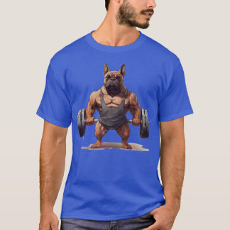 Hund med Dumbbell-flickpresent T Shirt
