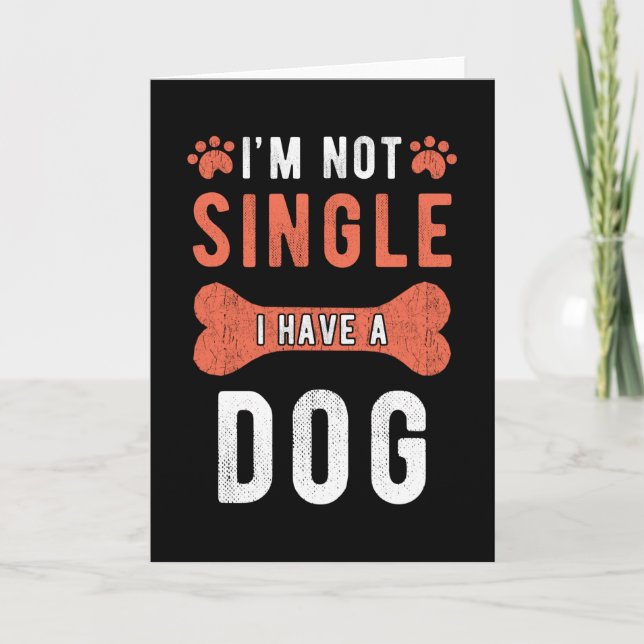 Hund med enkel gåva kort (Framsida)