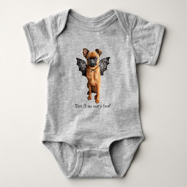 Hund med Fladdermus Vinge T Shirt (Framsida)