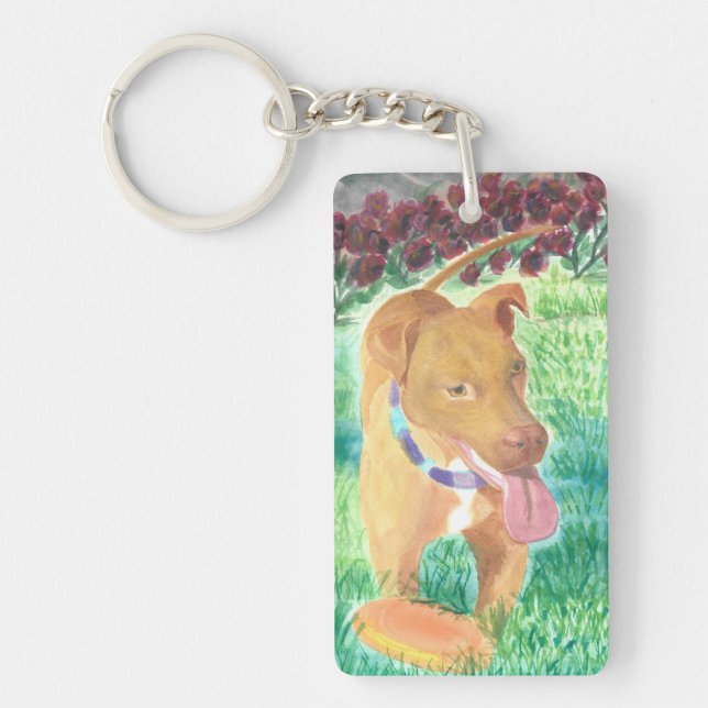 Hund med Frisbee och Ro (Framsidan)