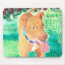 Hund med Frisbee och Ro Musmatta