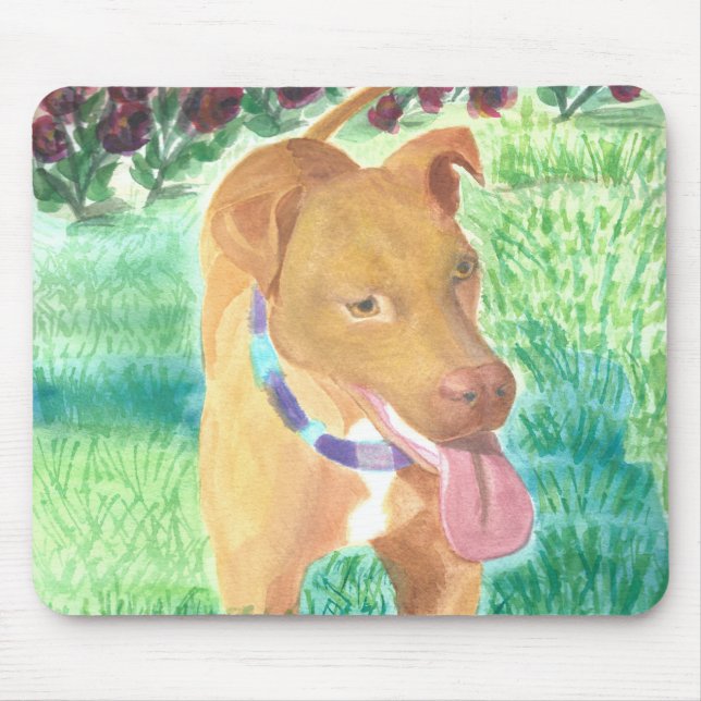 Hund med Frisbee och Ro Musmatta (Framsidan)