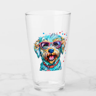 Hund med glasögon glaskopp