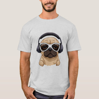 HUND MED HEADPHONE.JPG T SHIRT