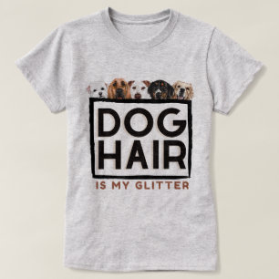 Hund med humoristisk fras om hår t shirt