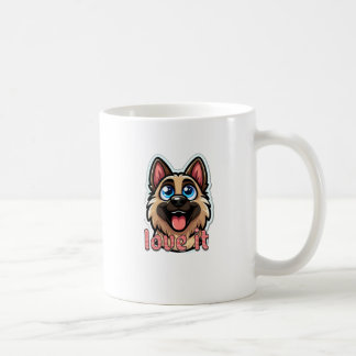 hund med kärlek kaffemugg