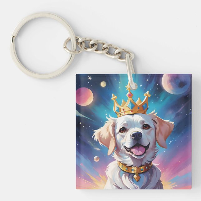 Hund med krona i rymden (Framsidan)