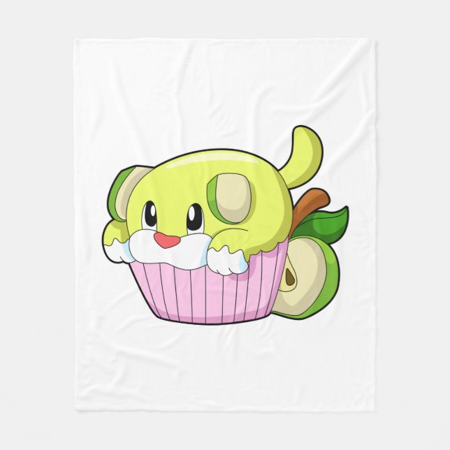 Hund med kummel fleecefilt (Framsidan)