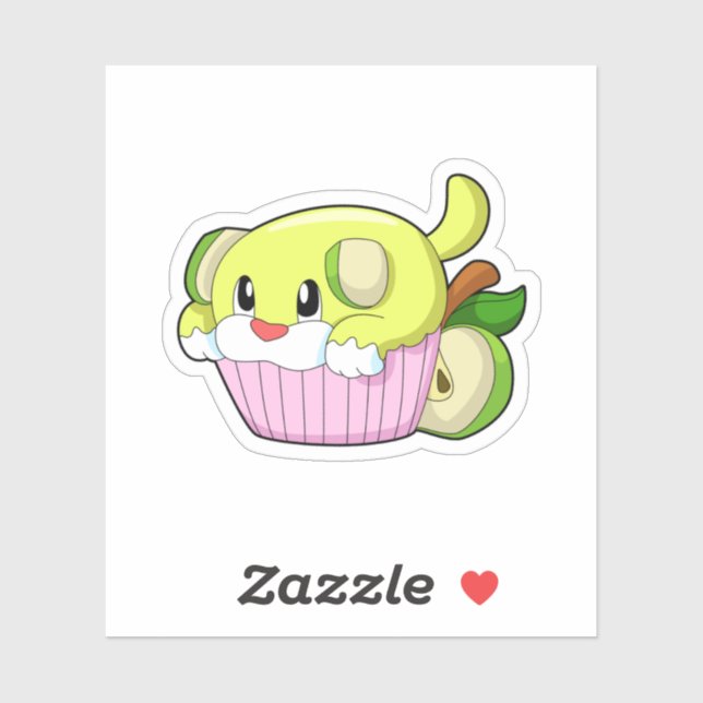 Hund med kummel klistermärken (Ark)