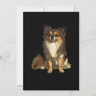 Hund med lång kylningshastighet Chihuahua Cute Tec Meddelande
