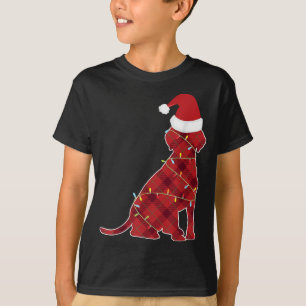 Hund med Ljus För manar Julafton Hund Plade P T Shirt