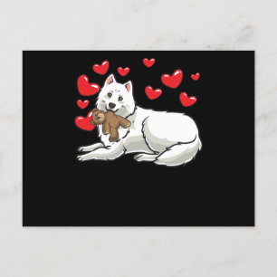 Hund med Mjukisdjur och öron Vykort