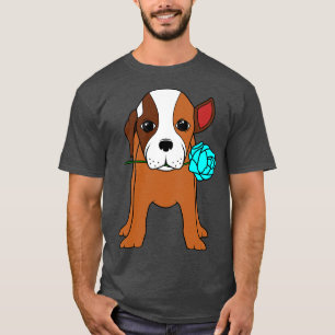 Hund med Öar och blå Ro T Shirt